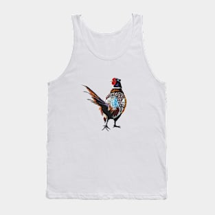 Ardler the Pheasant white background Tank Top